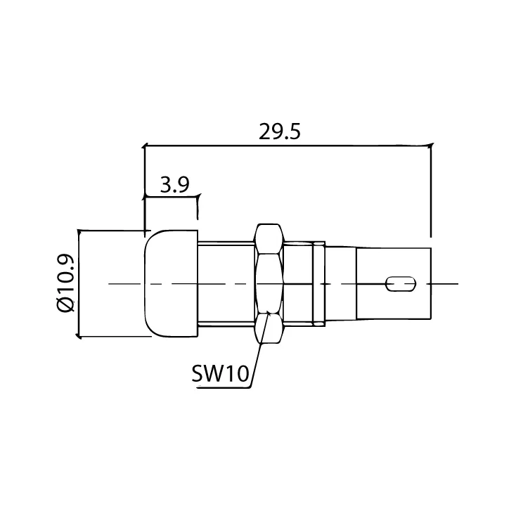 Banana utičnica 4 mm slika 2