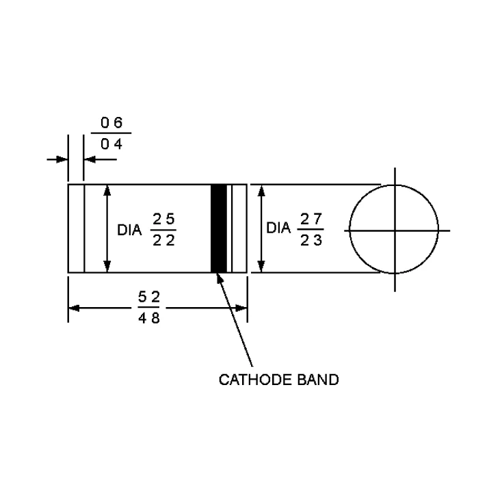 Dioda 1000V 1A Melf slika 1