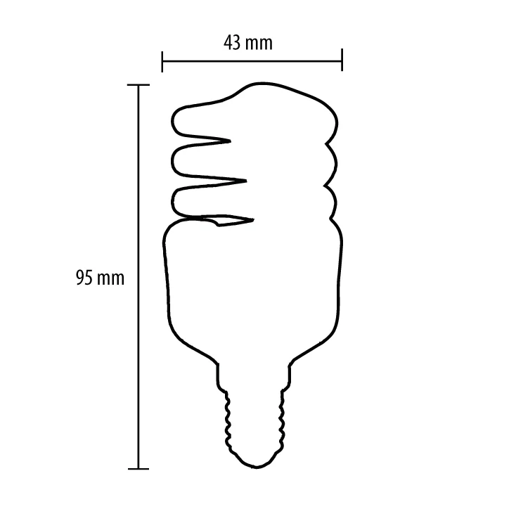 Štedljiva sijalica toplo bela 11W slika 2