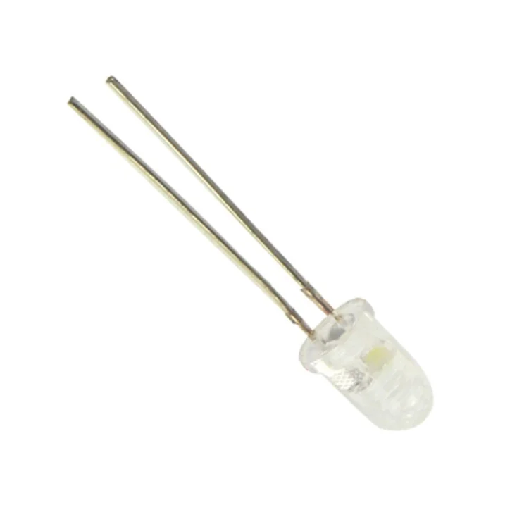 LED dioda transp. bela 5 mm slika 1