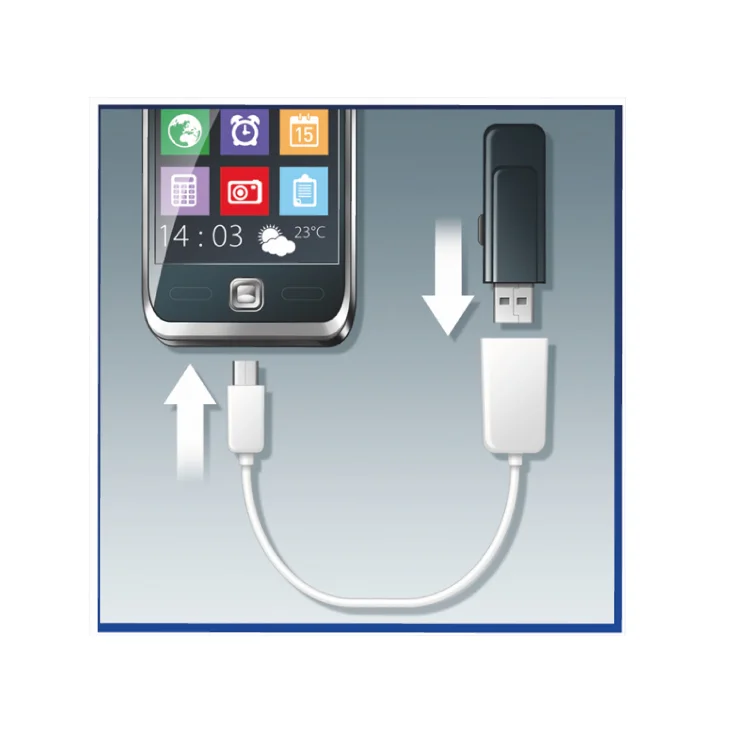 USB 2.0 kabel  A - micro USB-B slika 2