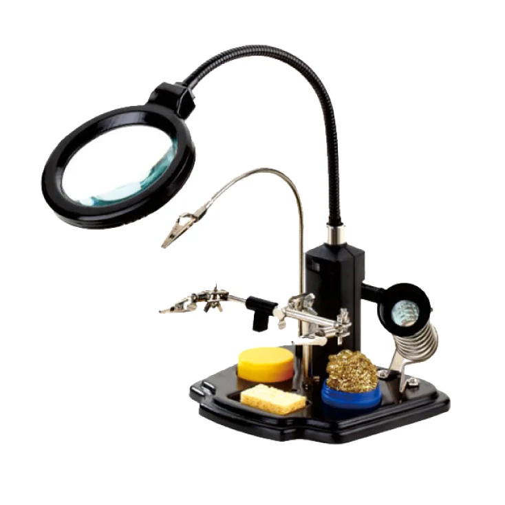 Držač sa lupom "treća ruka" slika 1