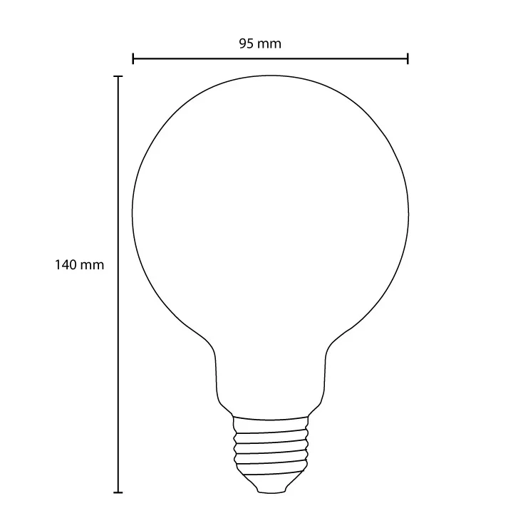 LED filament sijalica dimabilna toplo bela 6W slika 3