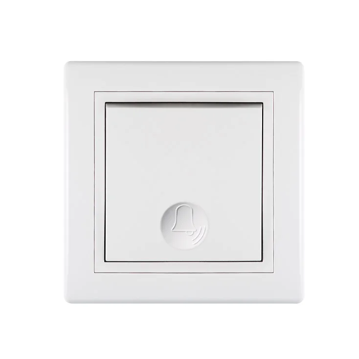 Taster sklopka za zvono 10A 250V beli slika 1