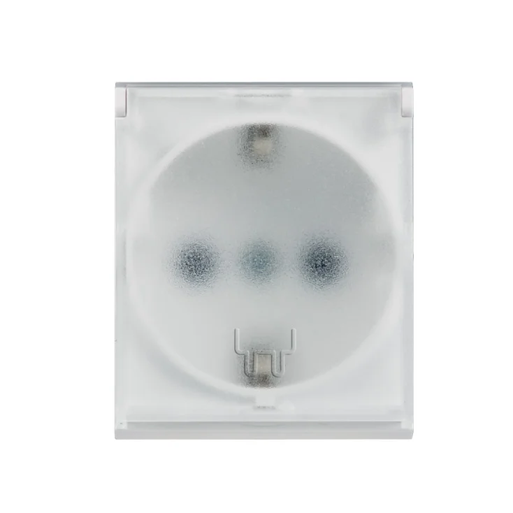 Dvopolna utičnica sa providnim poklopcem slika 1