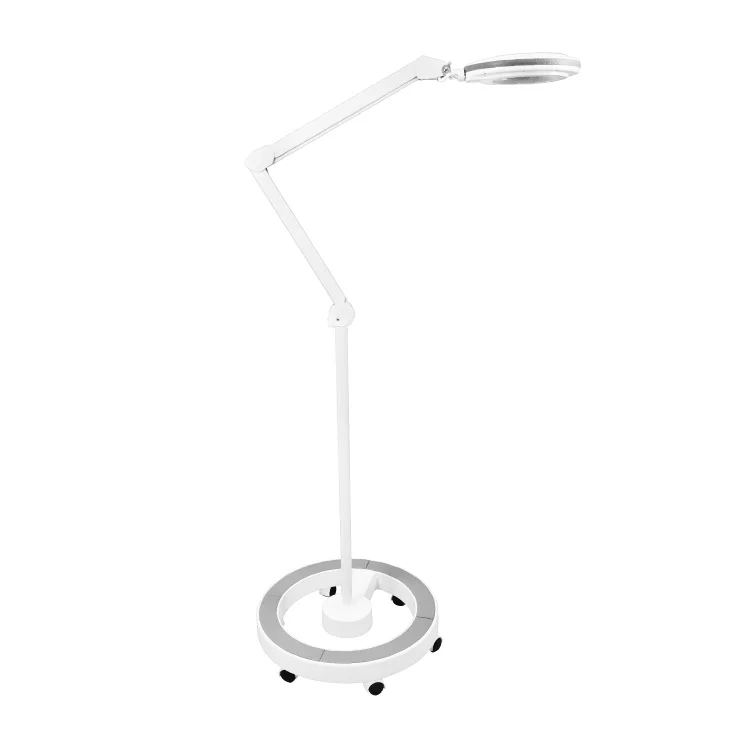 Prenosivi podni stalak za lampe sa lupom slika 2