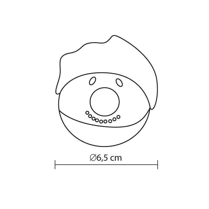 Ukras za jelku "sneško" slika 2