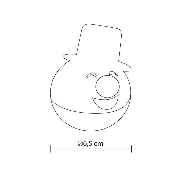 Ukras za jelku "sneško" slika 2