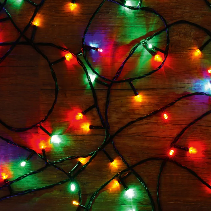 Lampice za jelku sa 100 višebojnih LED dioda slika 1