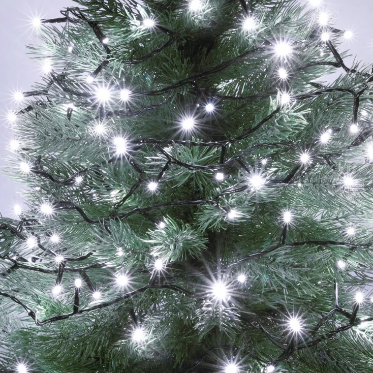 Lampice za jelku sa 100 hladno belih LED dioda slika 2