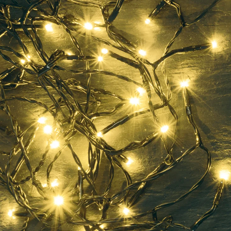 Lampice za jelku sa 100 toplo belih LED dioda slika 1