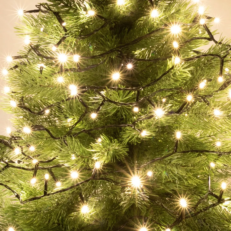 Lampice za jelku sa 100 toplo belih LED dioda slika 2