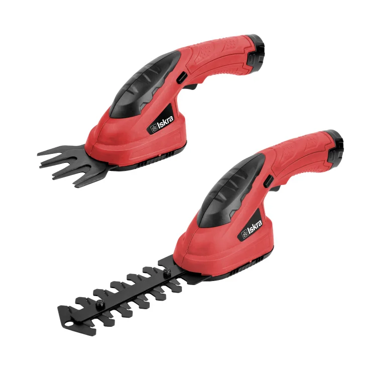 ISKRA akumulatorski trimer za živicu i travu slika 1