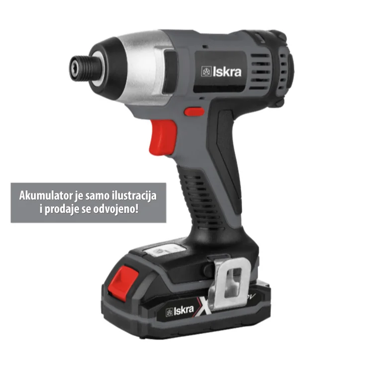 ISKRA X-CROSS akumulatorski udarni odvijač 20V slika 3