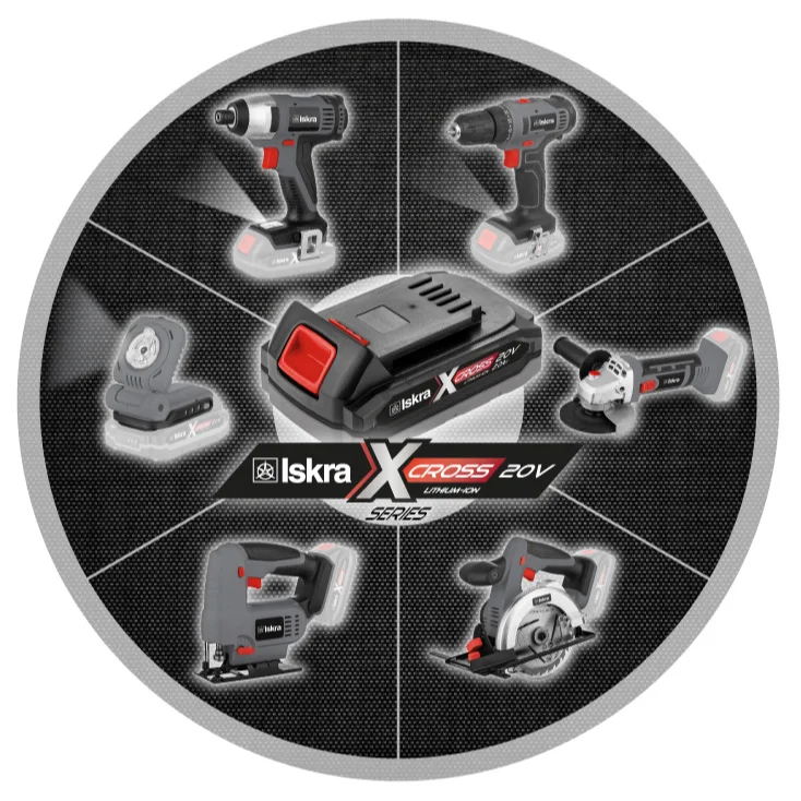 ISKRA X-CROSS akumulatorska bušilica 20V slika 2