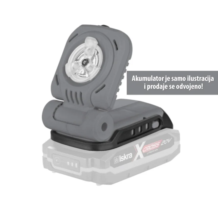 ISKRA X-CROSS akumulatorska radna lampa 3W  slika 1