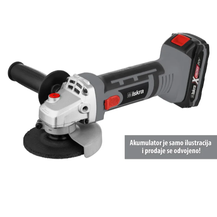 ISKRA X-CROSS akumulatorska ugaona brusilica 20V slika 3