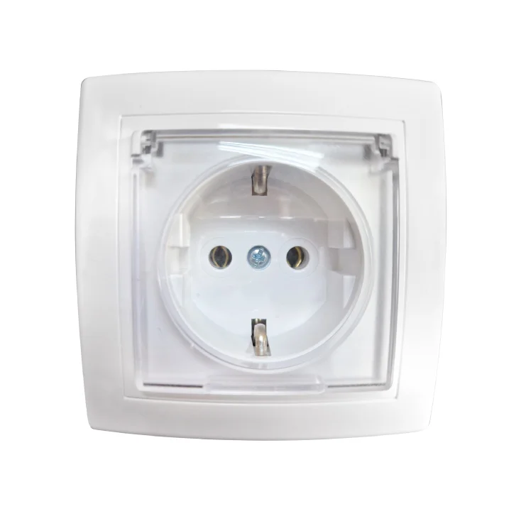 Dvopolna utičnica sa poklopcem slika 1