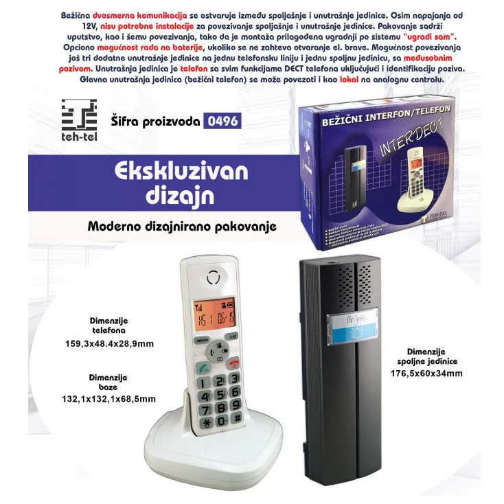 Bežični interfon sa telefonom slika 4