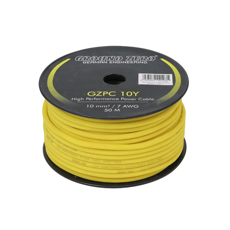 Žuti kabel 10mm za napajanje auto pojačala slika 1