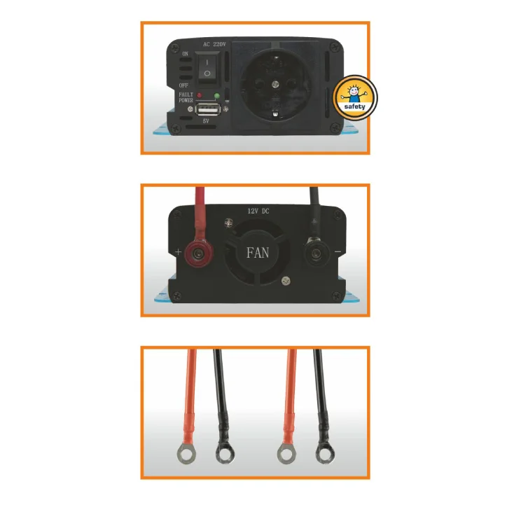 Sinusni naponski pretvarač 500W+USB slika 2