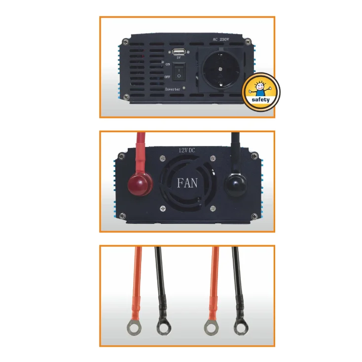 Sinusni naponski pretvarač 1000W+USB slika 2