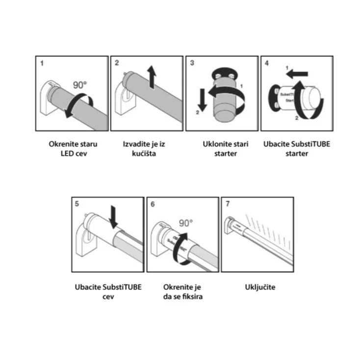 OSRAM LED cev 8W hladno bela 60cm slika 3