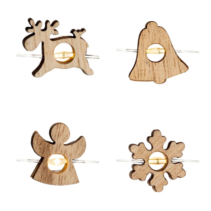 Lampice za jelku sa 20 toplo belih mikro LED dioda slika 1