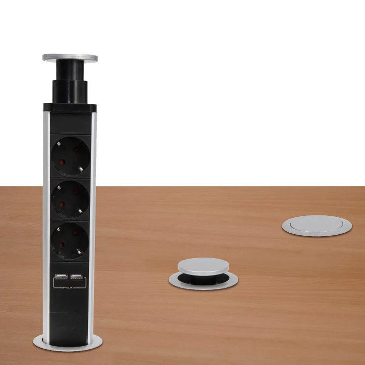 Ugradni "pop-up" razdelnik sa USB punjačem slika 3