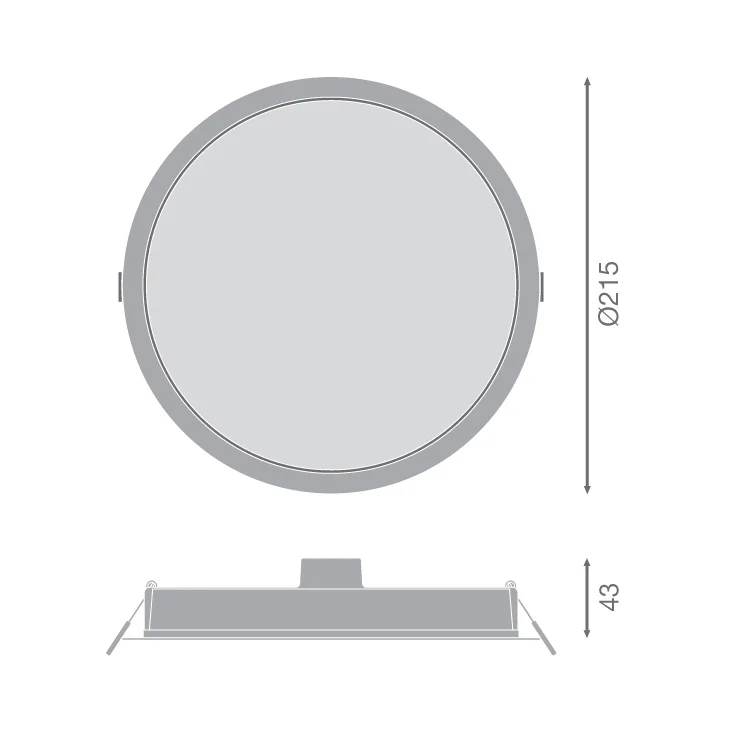 LEDVANCE LED ugradna panel lampa 24W slika 4