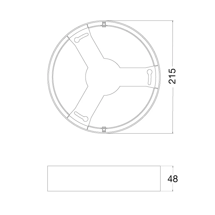 Beli nosač za ugradni LED panel 24W i 30W slika 3