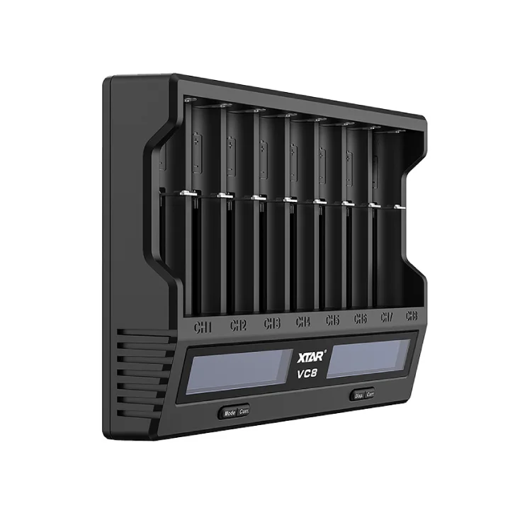 Univ. punjač akumulatora do 8 kom. sa displejem slika 2