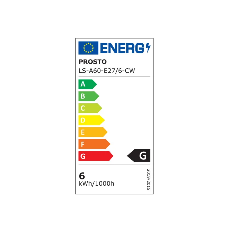 LED sijalica klasik hladno bela 6W slika 2