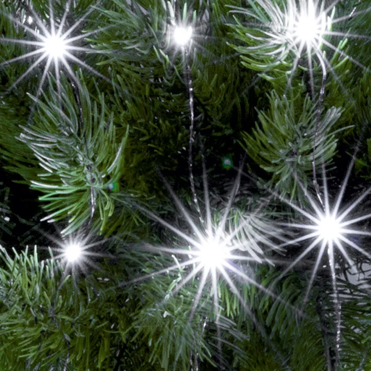 Lampice za jelku sa 30 hladno belih LED dioda slika 2