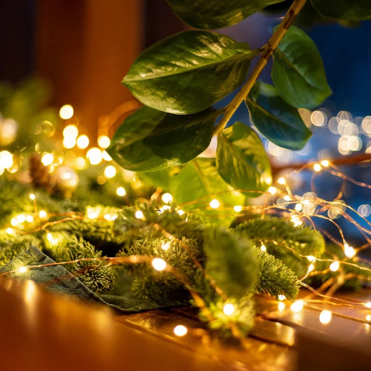 Lampice za jelku sa 30 toplo belih LED dioda slika 1