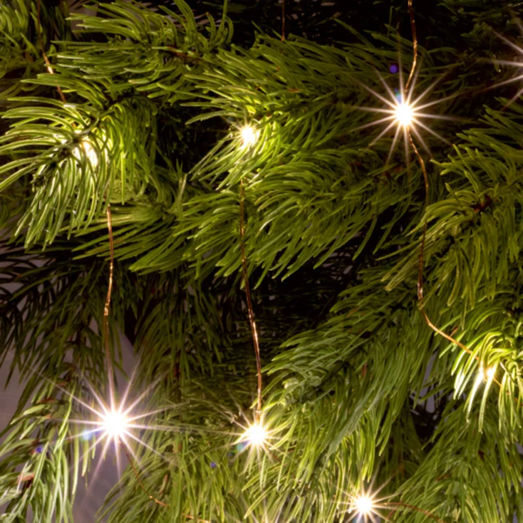 Lampice za jelku sa 30 toplo belih LED dioda slika 2