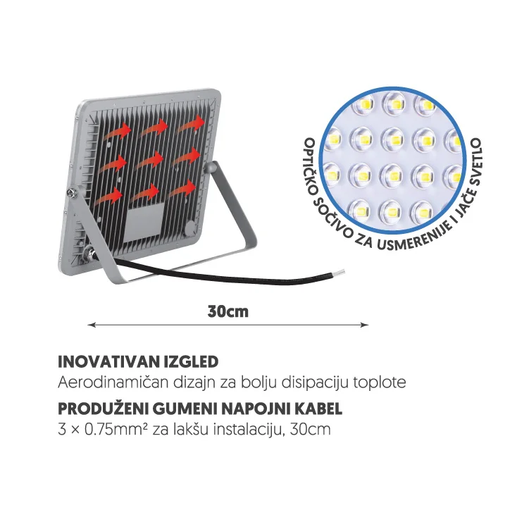 LED reflektor 200W slika 3