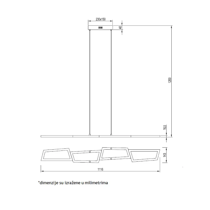 LED luster 37W slika 2