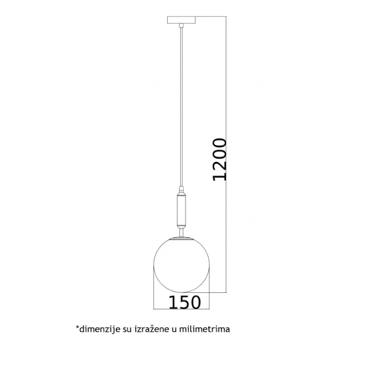 Visilica 1xE27 slika 2