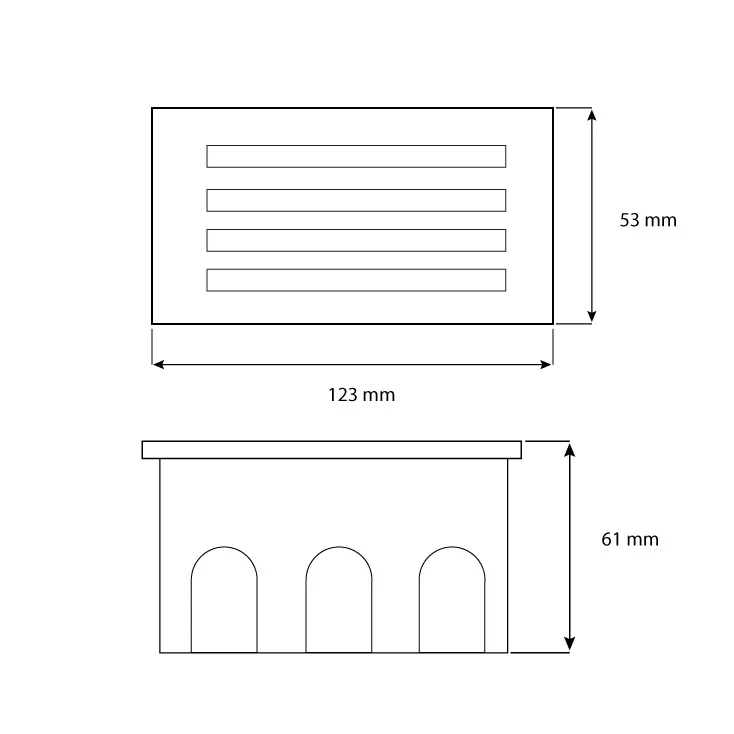 Ugradna zidna LED lampa 1.5W slika 3