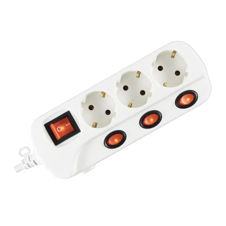 Razvodnik sa 3 mesta 1,5m 1.0mm2 + prekidači slika 1