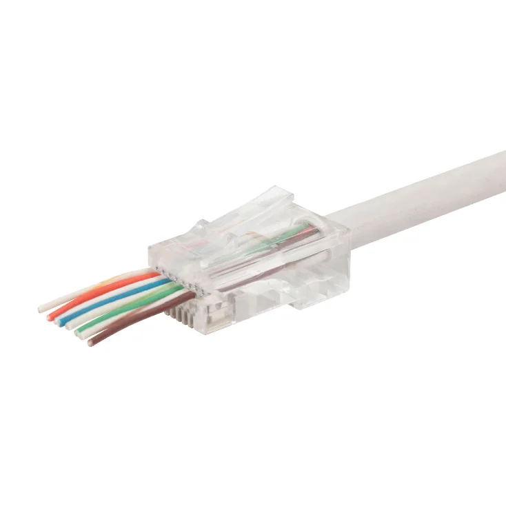 Prolazni mrežni utikač RJ45 Cat.6 slika 2