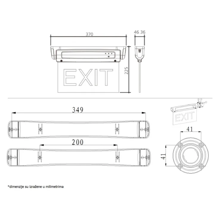 Punjiva LED nadgradna lampa slika 2