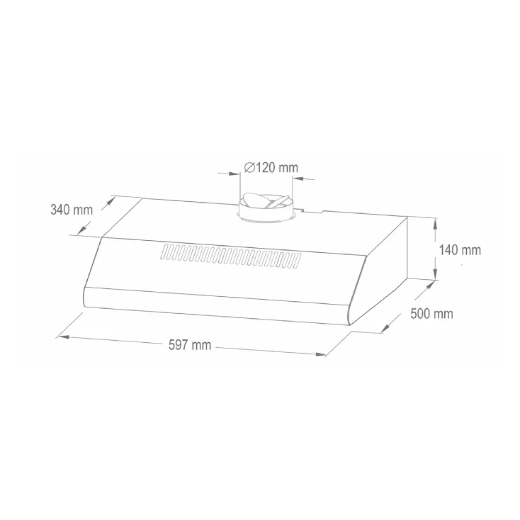 Aspirator TORNADO beli 38W slika 3