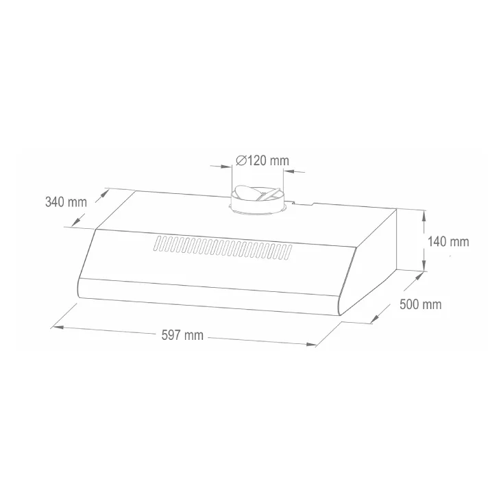 Aspirator HURRICANE beli 200W slika 3