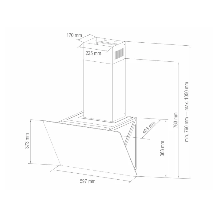 Aspirator CYCLONE crni 105W slika 3