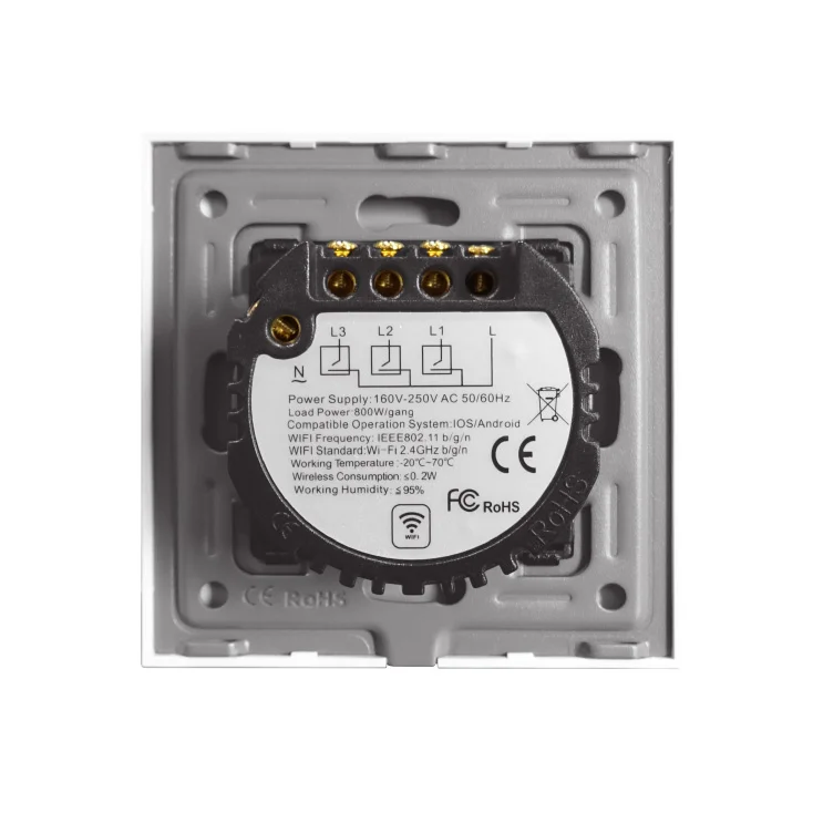 Wi-Fi smart prekidač svetla bez N provodnika 3x10A slika 2