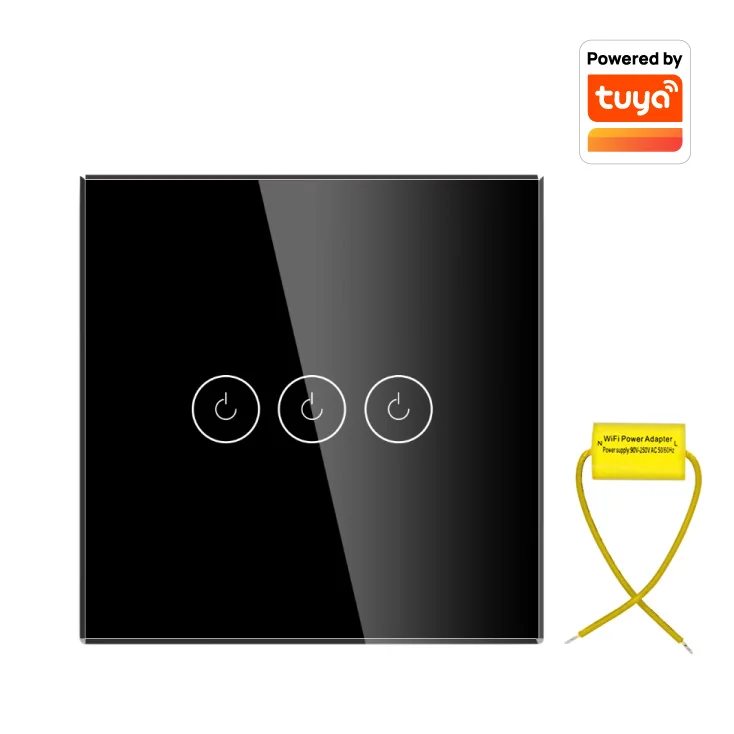 Wi-Fi smart prekidač svetla bez N provodnika 3x10A slika 1