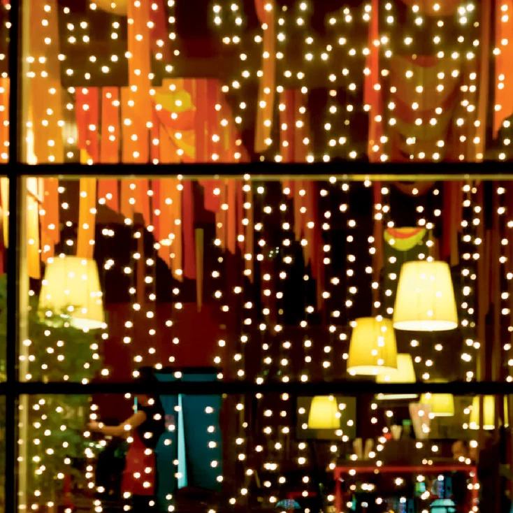 Svetleći niz sa 294 toplo bele LED diode slika 1