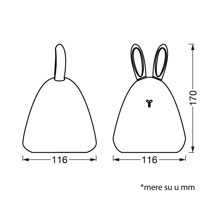 Višebojno noćno svetlo "zec" LEDVANCE slika 4